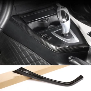 Carbon Fiber ABS Gear Shift Side Trim L Strip For BMW 1 2 Series F20 F22 2012-18 - Picture 1 of 12