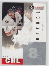 2000-01 UD CHL PROS AND PROSPECTS PAVEL BRENDL GAME USED JERSEY Upper Deck Flyer