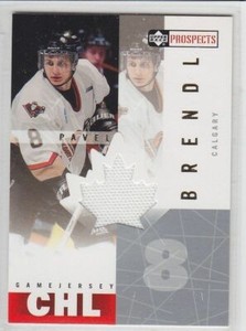 2000-01 UD CHL PROS AND PROSPECTS PAVEL BRENDL GAME USED JERSEY Upper Deck Flyer