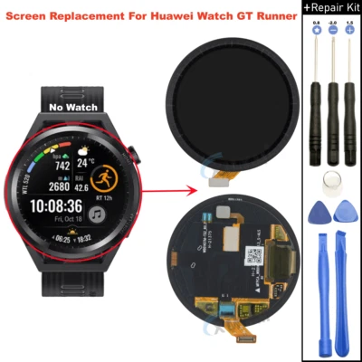 Für Huawei Watch GT Runner 1.43 Zoll OLED LCD Frontglas Bildschirm Reparatur NEU - Bild 1 von 4