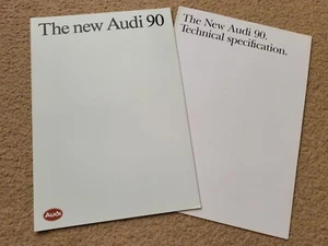 Audi 90 original car sales Brochure 1987, 90/2.2E/quattro - Picture 1 of 7