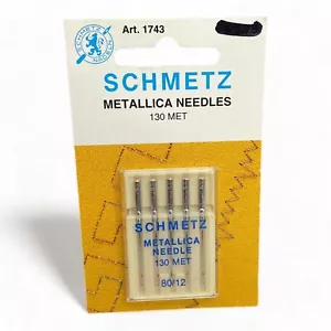 Schmetz Sewing Machine Metallica Needles Art 1743 80/12 130 MET - Picture 1 of 4
