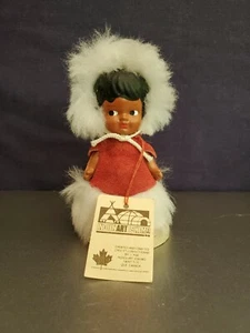 Rarität Indien Art Eskimo mit Etikett 5" groß - Bild 1 von 12