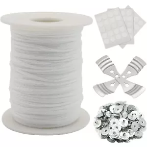 Candle Wick Roll, 200 Ft 24 PLY Braided Wick Spool for Candle DIY Craft Making - Picture 1 of 7