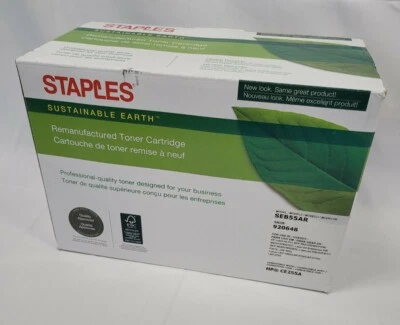 *NOVO* Cartucho de Toner Staples Sustainable Earth Compatível HP CE255A Series - Imagem 1 de 2