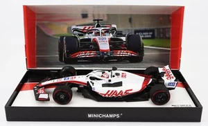 MODELLINO AUTO STATICO MINICHAMPS HAAS F1 VF-22 MAGNUSSEN BAHRAIN 2022 1/18 - Foto 1 di 7