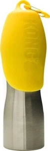 KONG H2O Pet Dog Portable Water Drinking Bottle Travel Insulated 740m Yellow - Picture 1 of 3