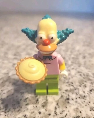 LEGO The Simpsons Minifigure Krusty the Clown with Pie Series 1 - Image 1 of 4