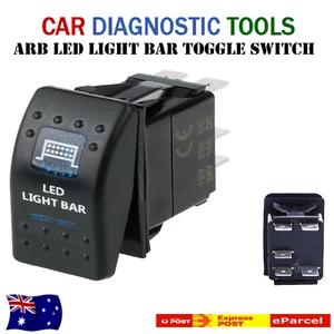 LED Light Bar 12V ARB Carling Rocker Waterproof Toggle Switch Blue Car Boat AT - Picture 1 of 9