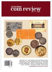 Australian Coin Review Magazine Issue Vol.2.1 issue 10 NOVEMBER 2024 - Picture 1 of 3