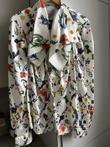 Andreas kronthaler x Vivienne Westwood (limited edition) Floral Silk bow blouse - Picture 1 of 10