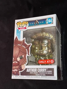 2018 Arthur Curry as Gladiator #244 Target Exclusive GOLD Funko POP! AQUAMAN * - Picture 1 of 8