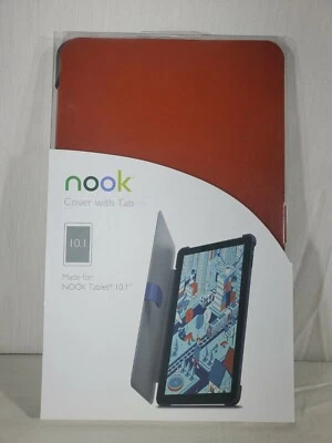 Nook Tablet 10.1" Smart Folio Cover With Tab Cinnamon Brown - Image 1 of 2