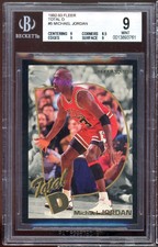Michael Jordan Card 1992-93 Fleer Total D #5 BGS 9 (9 8.5 9 9)