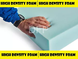 FOAM CUT TO SIZE UPHOLSTERY CUSHION MULTI DEPTHS AND HIGH DENSITY MEDIUM SHEETS - Picture 1 of 9