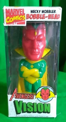 Funko WACKY WOBBLER Marvel Bobble Head Avengers Vision 2008 nuevo en caja sellado como nuevo pop Foto 1 de 4