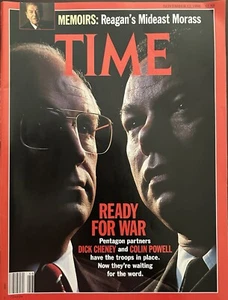 Time Magazine (November 12, 1990) Dick Cheney, Colin Powell - Ready For War - Picture 1 of 1