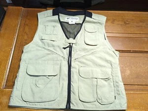 Columbia GRT Olive Fishing Hunting Shooting Vest - Unisex Large - S0 TU1000 - Picture 1 of 5