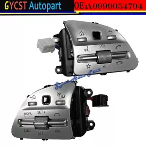 For Steering wheel switch button A0999054704 Mercedes-Benz (silver) - Foto 1 di 3