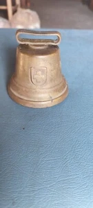 Campanella In Bronzo Antica Con Iscrizione Croce Di Malta  - Foto 1 di 2