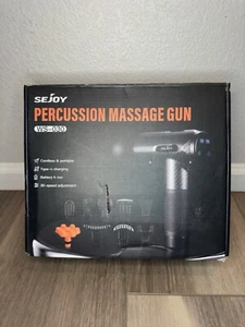 Pistola de masaje SEJOY masajeador muscular portátil de tejido profundo para aliviar el dolor 10 cabezas - Imagen 1 de 2