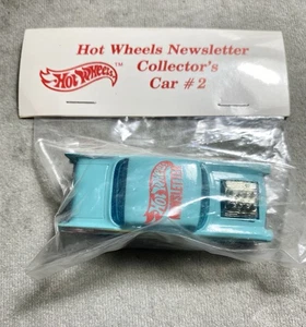1980’s Hot Wheels Newsletter Collector’s Car #2 Teal 57 Chevy W/ HOGD Wheels NIB - Picture 1 of 6