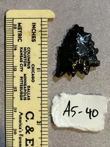 Auténtica punta de flecha de obsidiana noroeste/suroeste/sur de CA Estate Find A5-40 - Imagen 1 de 2