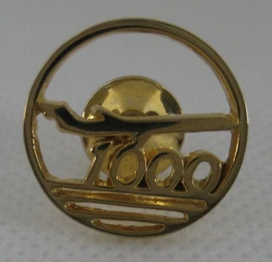 McDonnell Douglass Tie Tack Lapel Pin DC-9 Plane 1000 Flights Vintage - Picture 1 of 2