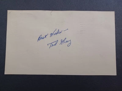 Ted Gray Signed Government Postcard GPC - Tigers, White Sox, Indians, Yankees - Image 1 of 2