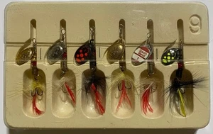 Kit giratorio vintage South Bend Lunker trucha y panfish - 6 - señuelos de pesca NOS - Imagen 1 de 3