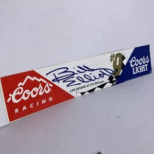 Coors - MELLING RACING #9 Bill Elliot" Vintage 1990 Racing NASCAR Bumper Sticker - Picture 1 of 4