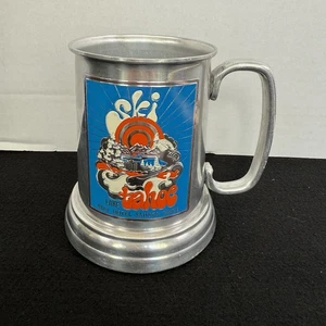 Vintage Hotel Sahara Lake Tahoe Aluminum Clear Bottom Stein - Picture 1 of 7