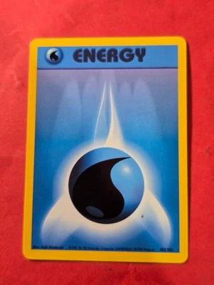 1999 Pokemon Base Unlimited #102 Water Energy, C, NF/H, cds10 - Image 1 of 3