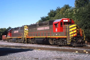 Original Slide: Buckingham Branch GP40-2 5 + 15 Group View at Staunton, VA - Picture 1 of 1