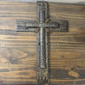 Stages of Christ Easter Resin Stone Wall Cross Home Wall Decor - Picture 1 of 5