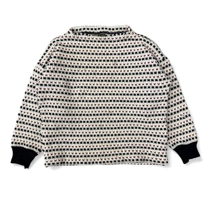 Vintage Gjendin Islender Birdseye Hand Knit Wool Sweater Fisherman Norway Made L - Image 1 of 4