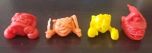 Mini Boglins The Tough Guys Lot Klang Red Kug Salmon Kurg Red Killa Ideal 1991 - Picture 1 of 9