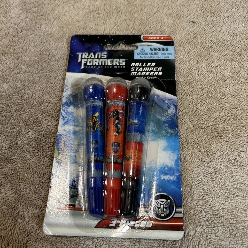 Marcadores de carimbo de rolo Transformers Dark Of The Moon - Imagem 1 de 4