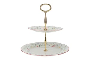 Johnson Brothers - Summer Chintz - 2 Tier Cake Stand - 184935G - Picture 1 of 2