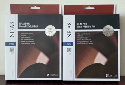 Noctua NF-A8 PWM, Ventilador Silencioso Premium, 4 Pines (80mm, Marrón) Lote de 2 Foto 1 de 2