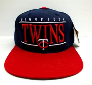 Minnesota Twins Vtg MLB Baseball Snapack Bar logo Hat Cap American Needle NWT - Picture 1 of 8