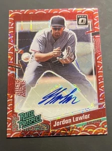 2023 DONRUSS OPTICRATED PROSPECT PHOTON CASE HIT AUTO JORDAN LAWLAR RARE - Bild 1 von 2