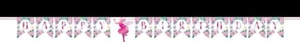 Floral Fairy Sparkle Pink Pixie Girl Birthday Party Decoration Ribbon Banner - Picture 1 of 1