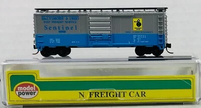 Model Power - N Scale - B & O Sentinel Box Car 46008 - No. 3701 - Image 1 of 4