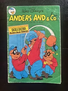 WALT DISNEY’S-ANDERS AND & CO 33. Danish Foreign Language Comic. Free Ship. Rare - Picture 1 of 12