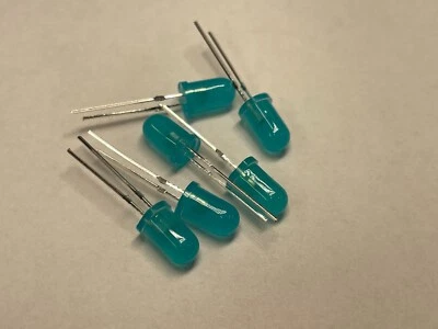 Slow Blinking LEDs Flashing Diffused  Flash 5mm LED Red Blue Yellow Green QTY 12 - Image 1 of 4