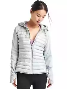 Gap PrimaLoft Performance Fleece Zip Hooded Puffer Jacket, Blue, Size XL, NWT - Picture 1 of 7