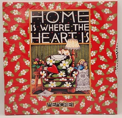 Álbum de fotos Mary Engelbreit de colección HOGAR ES DONDE ESTÁ EL CORAZÓN *ENVÍO GRATUITO Foto 1 de 4