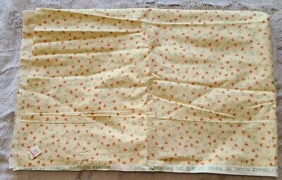 1 yd+ Vtg 1981 Wellman Fabrics 41" x 56" An American Legacy Floral Dupont Teflon - Image 1 of 4