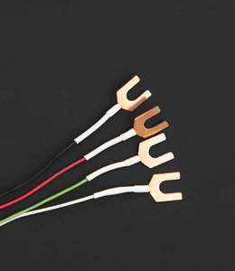 Nanovolt niedrige EMF Kupfer Spaten Kabelschuhe 24AWG - Bild 1 von 1